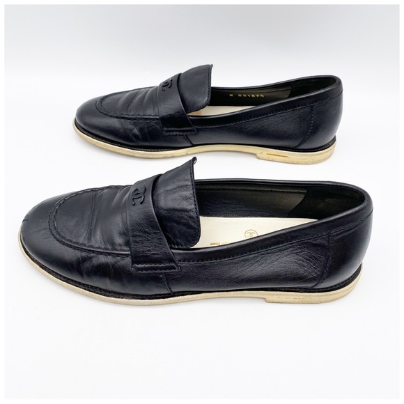 Chanel Interlocking CC Logo Loafers Size 36 - Picture 4 of 14